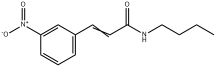 N-BUTYL-3-(3-NITROPHENYL)ACRYLAMIDE Struktur