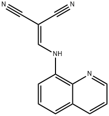 ((8-QUINOLYLAMINO)METHYLENE)METHANE-1,1-DICARBONITRILE Struktur