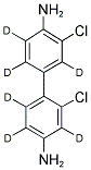 3,3'-DICHLOROBENZIDINE (DIPHENYL-D6) Struktur