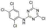 N2-(2,4,5-TRICHLOROPHENYL)-4,6-DICHLORO-1,3,5-TRIAZIN-2-AMINE Struktur