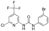 N-(3-BROMOPHENYL)-N'-[6-CHLORO-4-(TRIFLUOROMETHYL)-2-PYRIDYL]UREA Struktur