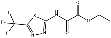 ETHYL 2-OXO-2-([5-(TRIFLUOROMETHYL)-1,3,4-THIADIAZOL-2-YL]AMINO)ACETATE Struktur