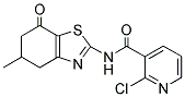 (2-CHLORO(3-PYRIDYL))-N-(5-METHYL-7-OXO(4,5,6-TRIHYDROBENZOTHIAZOL-2-YL))FORMAMIDE Struktur