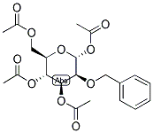 2-O-BENZYL-1,3,4,6-TETRA-O-ACETYL-ALPHA-D-MANNOPYRANOSE Struktur