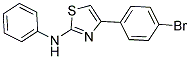 (4-(4-BROMOPHENYL)(2,5-THIAZOLYL))PHENYLAMINE Struktur