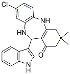 2,10-DIAZA-13-CHLORO-9-INDOL-3-YL-5,5-DIMETHYLTRICYCLO[9.4.0.0(3,8)]PENTADECA-1(11),3(8),12,14-TETRAEN-7-ONE Struktur