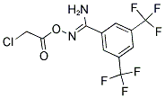 O1-(2-CHLOROACETYL)-3,5-DI(TRIFLUOROMETHYL)BENZENE-1-CARBOHYDROXIMAMIDE Struktur