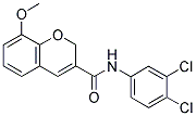 N-(3,4-DICHLOROPHENYL)-8-METHOXY-2H-CHROMENE-3-CARBOXAMIDE Struktur