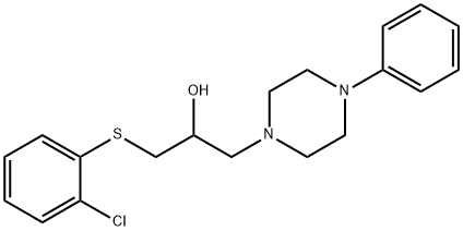 1-[(2-CHLOROPHENYL)SULFANYL]-3-(4-PHENYLPIPERAZINO)-2-PROPANOL Struktur