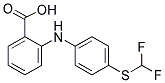 2-(4-DIFLUOROMETHYLSULFANYL-PHENYLAMINO)-BENZOIC ACID Struktur