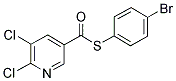 4-BROMOPHENYL 5,6-DICHLOROPYRIDINE-3-CARBOTHIOATE Struktur