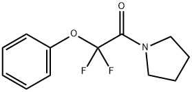 2,2-DIFLUORO-2-PHENOXY-1-(1-PYRROLIDINYL)-1-ETHANONE Struktur