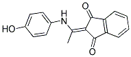 2-(((4-HYDROXYPHENYL)AMINO)ETHYLIDENE)INDANE-1,3-DIONE Struktur