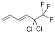 5,5-DICHLORO-6,6,6-TRIFLUORO-1,3-HEXADIENE Struktur