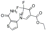 ETHYL 3-([2-(AMINOCARBONYL)-3-THIENYL]AMINO)-2-(2,2,2-TRIFLUOROACETYL)ACRYLATE Struktur