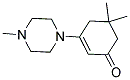 5,5-DIMETHYL-3-(4-METHYLPIPERAZINYL)CYCLOHEX-2-EN-1-ONE Struktur