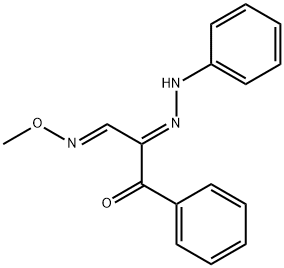 3-OXO-3-PHENYL-2-(2-PHENYLHYDRAZONO)PROPANAL O-METHYLOXIME Struktur