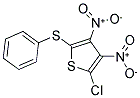 2-CHLORO-3,4-DINITRO-5-(PHENYLTHIO)THIOPHENE Struktur