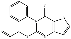 2-(ALLYLSULFANYL)-3-PHENYLTHIENO[3,2-D]PYRIMIDIN-4(3H)-ONE Struktur