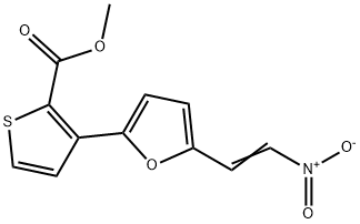 METHYL 3-[5-(2-NITROVINYL)-2-FURYL]-2-THIOPHENECARBOXYLATE Struktur