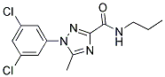 1-(3,5-DICHLOROPHENYL)-5-METHYL-N-PROPYL-1H-1,2,4-TRIAZOLE-3-CARBOXAMIDE Struktur