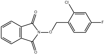 2-[(2-CHLORO-4-FLUOROBENZYL)OXY]-1H-ISOINDOLE-1,3(2H)-DIONE Struktur