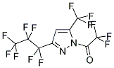 1-TRIFLUOROACETYL-3-(HEPTAFLUOROPROPYL)-5-TRIFLUOROMETHYLPYRAZOLE Struktur