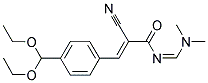 2-CYANO-3-[4-(DIETHOXYMETHYL)PHENYL]-N-[(DIMETHYLAMINO)METHYLENE]ACRYLAMIDE Struktur