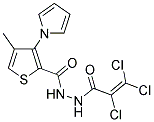 N'2-(2,3,3-TRICHLOROACRYLOYL)-4-METHYL-3-(1H-PYRROL-1-YL)THIOPHENE-2-CARBOHYDRAZIDE Struktur