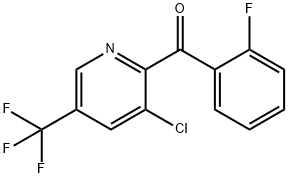 [3-CHLORO-5-(TRIFLUOROMETHYL)-2-PYRIDINYL](2-FLUOROPHENYL)METHANONE Struktur