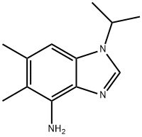 1-ISOPROPYL-5,6-DIMETHYL-1H-1,3-BENZIMIDAZOL-4-AMINE Struktur