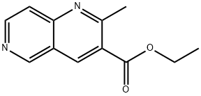 2-METHYL-1,6-NAPHTHYRIDINE-3-CARBOXYLATE, ETHYL ESTER Struktur