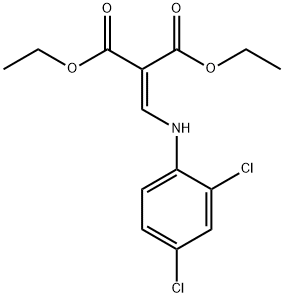 DIETHYL 2-[(2,4-DICHLOROANILINO)METHYLENE]MALONATE Struktur