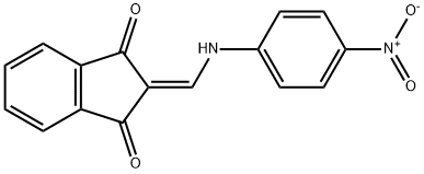 2-(((4-NITROPHENYL)AMINO)METHYLENE)INDANE-1,3-DIONE Struktur