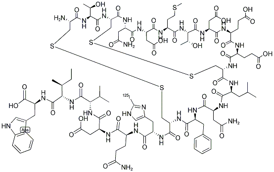 SARAFATOXIN S6C, [125I-HIS] Struktur