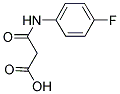 3-(4-FLUOROANILINO)-3-OXOPROPANOIC ACID Struktur