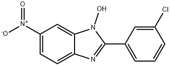 2-(3-CHLOROPHENYL)-6-NITRO-1H-1,3-BENZIMIDAZOL-1-OL Struktur