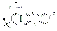 N-(2,4-DICHLOROPHENYL)-5,7-BIS(TRIFLUOROMETHYL)[1,8]NAPHTHYRIDIN-2-AMINE Struktur