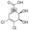 (2R,3R)-1-CARBOXY-4,5-DICHLORO-2,3-DIHYDROXYCYCLOHEXA-4,6-DIENE Struktur