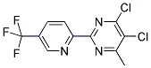 4,5-DICHLORO-6-METHYL-2-[5-(TRIFLUOROMETHYL)-2-PYRIDYL]PYRIMIDINE Struktur