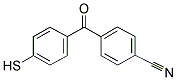 4-(4-CYANOBENZOYL)THIOPHENOL Struktur