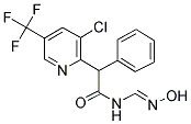 2-[3-CHLORO-5-(TRIFLUOROMETHYL)-2-PYRIDINYL]-N-[(HYDROXYIMINO)METHYL]-2-PHENYLACETAMIDE Struktur