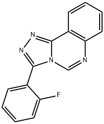 3-(2-FLUOROPHENYL)[1,2,4]TRIAZOLO[4,3-C]QUINAZOLINE Struktur