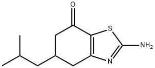 2-AMINO-5-(2-METHYLPROPYL)-4,5,6-TRIHYDROBENZOTHIAZOL-7-ONE Struktur