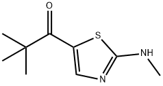 2,2-DIMETHYL-1-[2-(METHYLAMINO)-1,3-THIAZOL-5-YL]-1-PROPANONE Struktur