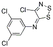 3,5-DICHLORO-N-(4-CHLORO-5H-1,2,3-DITHIAZOL-5-YLIDEN)ANILINE Struktur