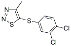 3,4-DICHLOROPHENYL 4-METHYL-1,2,3-THIADIAZOL-5-YL SULFIDE Struktur