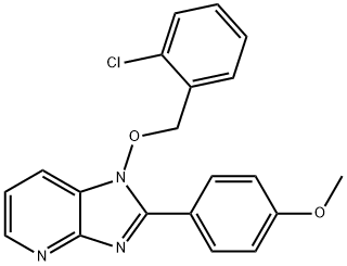 1-[(2-CHLOROBENZYL)OXY]-2-(4-METHOXYPHENYL)-1H-IMIDAZO[4,5-B]PYRIDINE Struktur