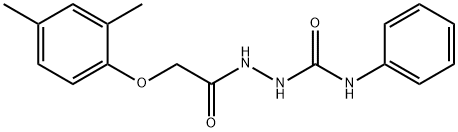 1-(2-(2,4-DIMETHYLPHENOXY)ACETYL)-4-PHENYLSEMICARBAZIDE Struktur