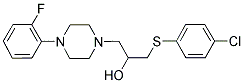 1-[(4-CHLOROPHENYL)SULFANYL]-3-[4-(2-FLUOROPHENYL)PIPERAZINO]-2-PROPANOL Struktur